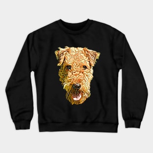 Airedale Terrier Face Crewneck Sweatshirt